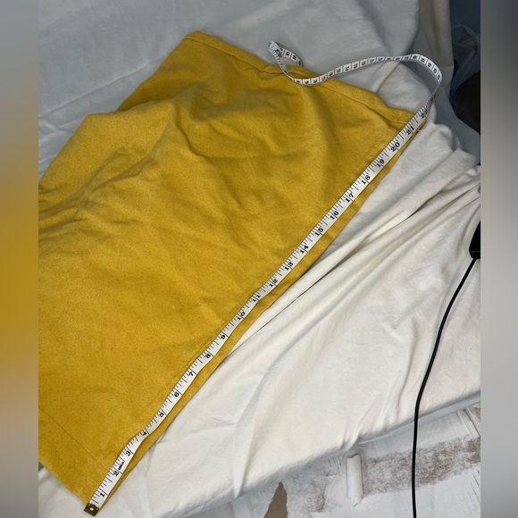 Free People Mustard Yellow Pleated Flowy Wide Leg Boho Pants | XL cotton blend - Picture 6 of 11